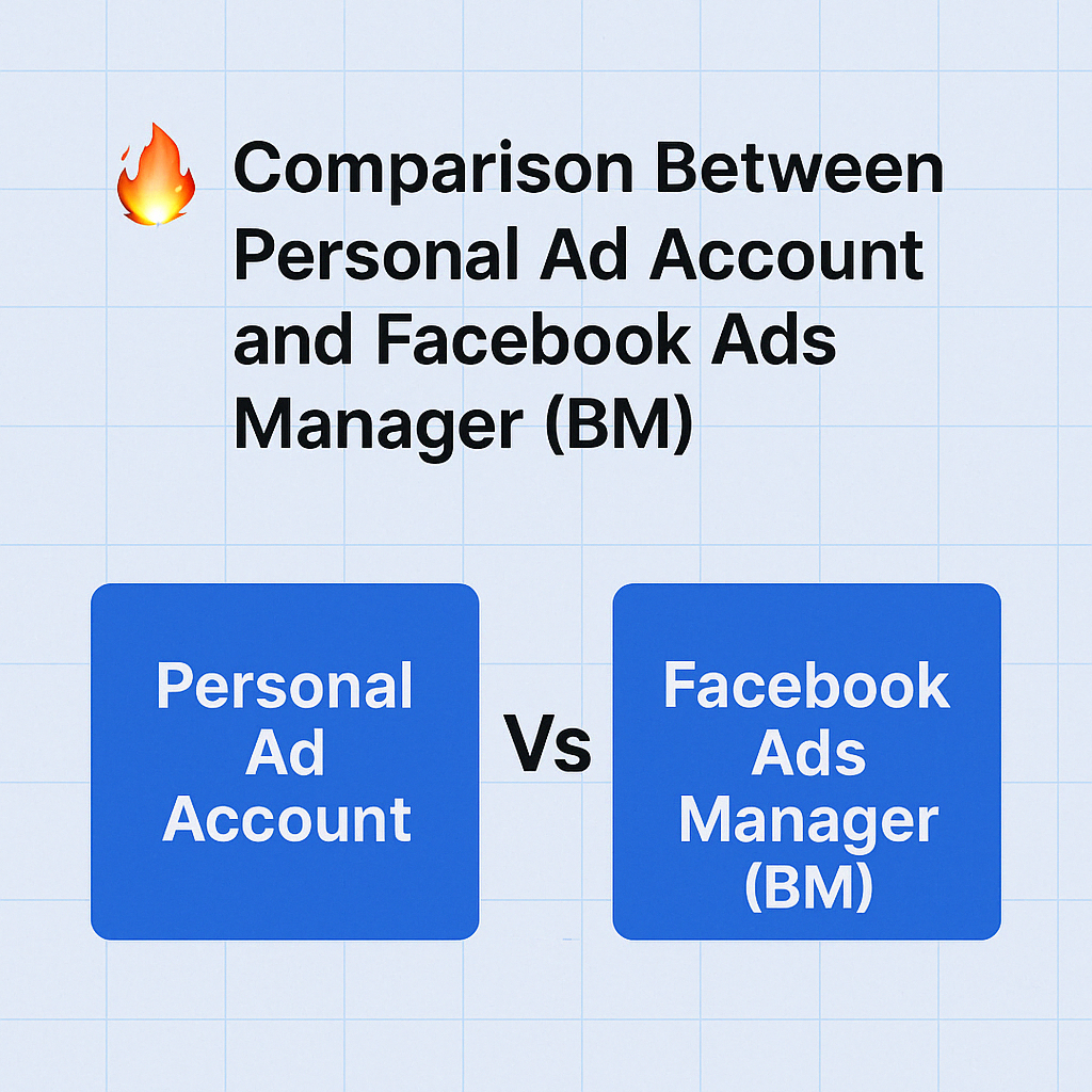 Facebook个人广告账户与Facebook商务管理平台 (BM) 的区别